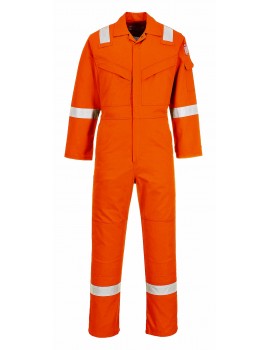 FR21 - Flame Resistant Super Light Weight Anti-Static Coverall - Orange Clothing